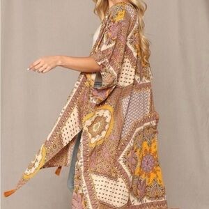 Bohemian Patchwork Kimono - Multicolor